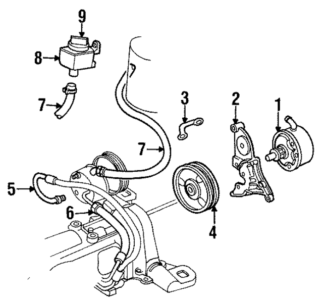 4684324AB - Steering: Power Steering Pressure Hose for Mopar Image