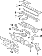 25735760 - Body: Air Inlet Panel for Oldsmobile: Aurora Image