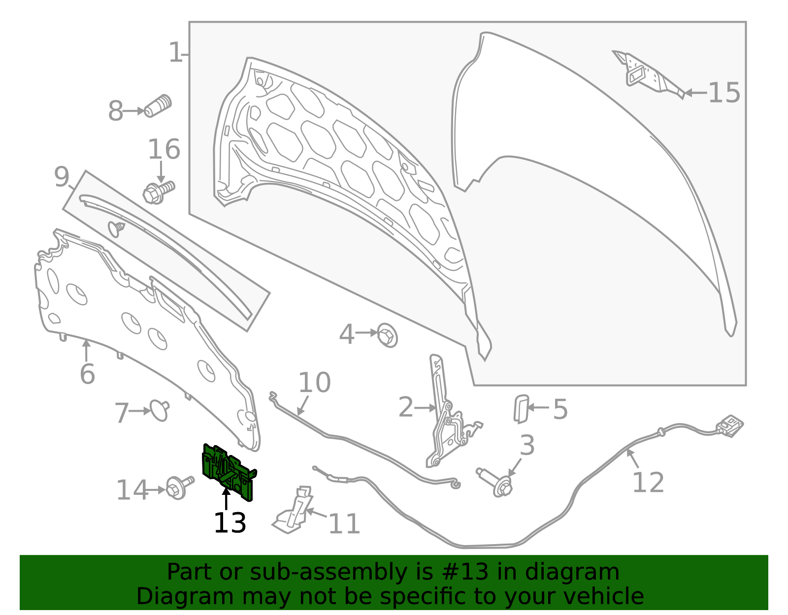 NOVAPARTS Hood Lock Latch For 2014-2019 Ford Fiesta S SE ST Titanium 1.0L L3 1.6L L4 D2BZ-16700-A D2BZ16700A(W/O Sensor - Foto 5