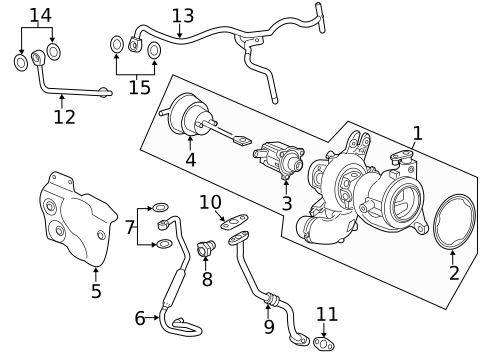 Turbocharger & Components for 2019 Buick Encore #1