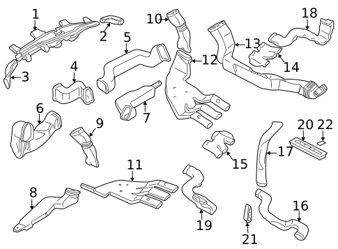 Air Distribution System for 2003 Saab 9-3 #0