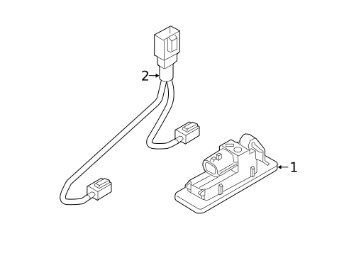 License Lamps for 2021 Nissan GT-R #0