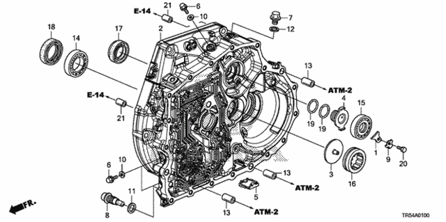 AT Torque Converter Case for 2012 Honda Civic #0
