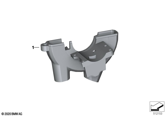 61318388634 - Steering: Throttle-Cable Relay -  for BMW-Motorrad Image image