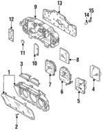 F4BZ10890B - Body: Lens &amp; Bezel for Ford: Aspire Image