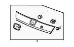 74890SAA013YF - Body: License Molding for Honda: Fit Image