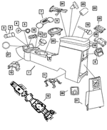 1AD001KAAE - : Floor Console Tray for Mopar Image
