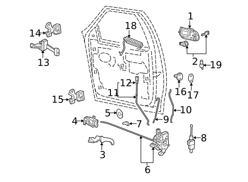Front Door for 2005 Lincoln Navigator #1