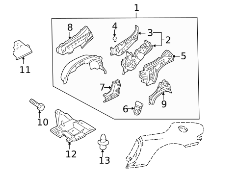 Inner Structure for 2000 Mazda Miata #0