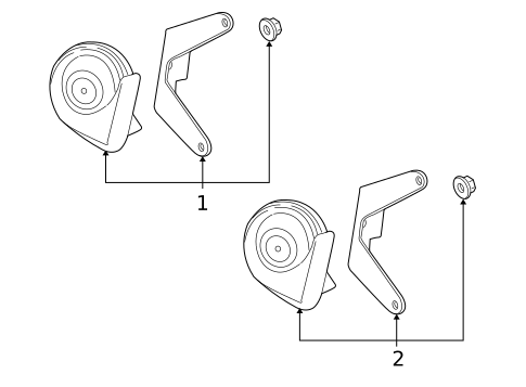 Horn for 2006 Pontiac G6 #0