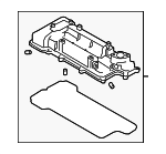 224102B612 - Engine: Valve Cover for Hyundai: Accent, Elantra, Elantra GT, Kona, Sonata, Tucson, Veloster Image