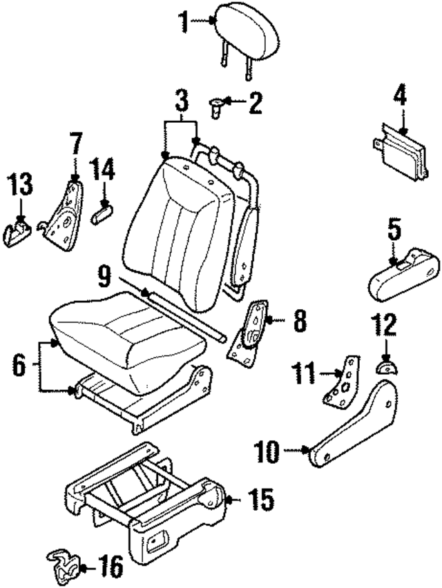 864000B301 - : Headrest for Nissan Image