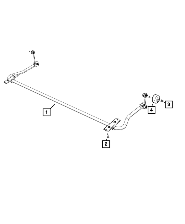 68168052AC - Rear Suspension: Rear Suspension Stabilizer Bar for Mopar Image image