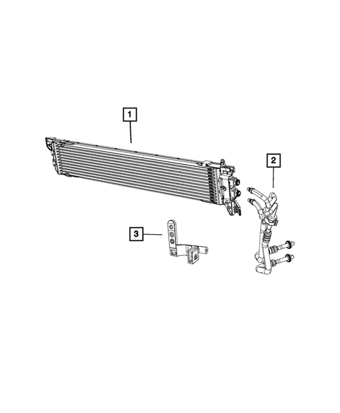 Transmission Oil Cooler, and Lines for 2015 Jeep Renegade #0