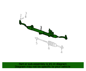 2002-2009 GM Hydraulic Rack and Pinion Steering Gear Assembly without ...