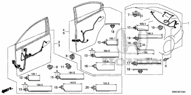 Wire Harness (5) for 2015 Honda Civic #0