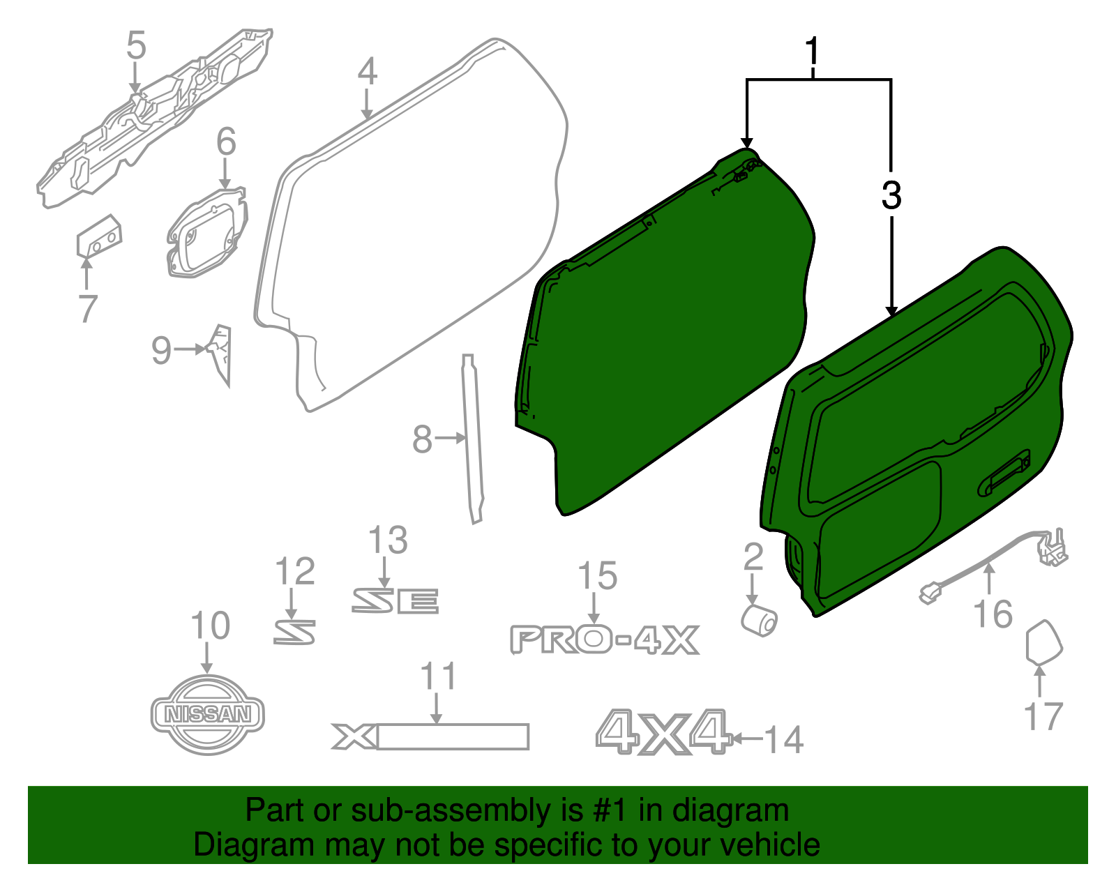 Lift Gate - Nissan (KMA00-9CF0A)