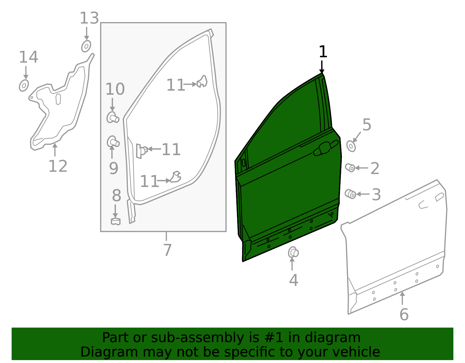 67050-TLA-A10ZZ - Door Shell 2017-2022 Honda CR-V | Honda Parts Online