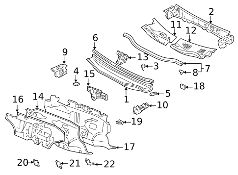 Cowl for 2003 Lexus RX300 #0