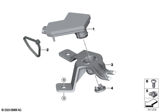 61138375986 - Lights: Cable Tie - L=150Mm/B=3.6mm for BMW-Motorrad Image