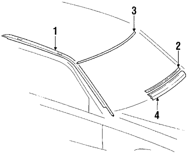 1246907062 - Body: Gutter for Mercedes-Benz Image