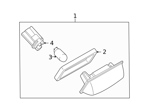 License Lamps for 2011 Nissan Versa #0