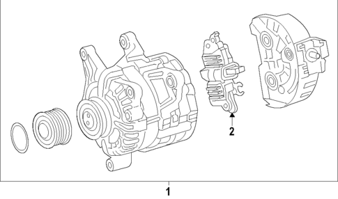 Alternator for 2021 Mercedes-Benz A35 AMG #1