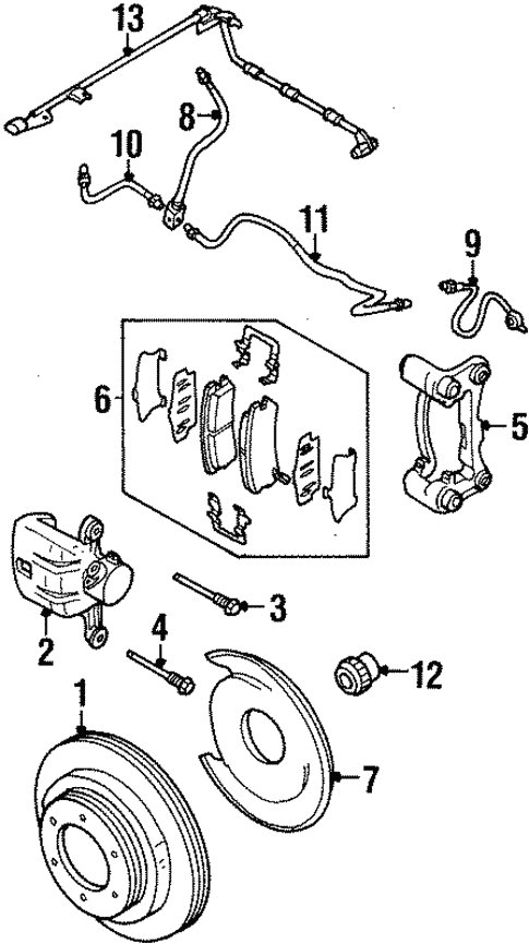 Anti-Lock Brakes for 1999 Isuzu VehiCROSS | Isuzu Parts Center