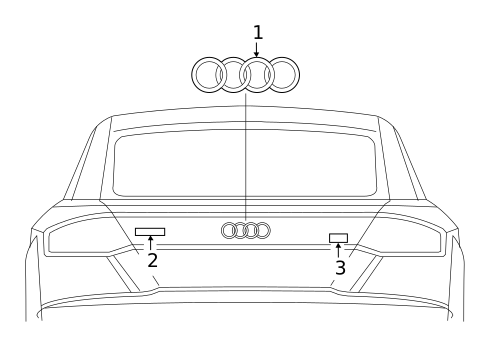 Exterior Trim - Trunk for 2020 Audi TT Quattro #0