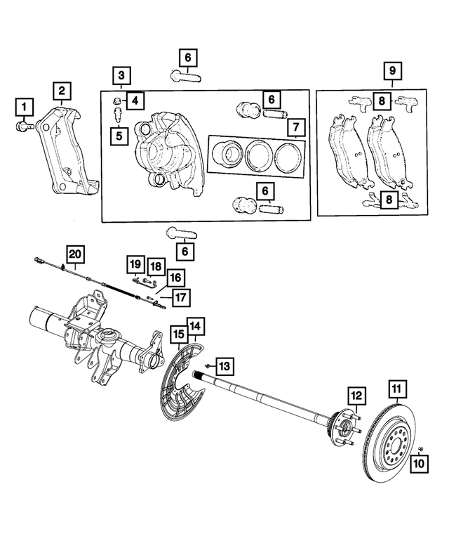 « R8412367AB – Brakes : Freins à Disque Etrier, Refabriqué, Côté Gauche pour Mopar Image »