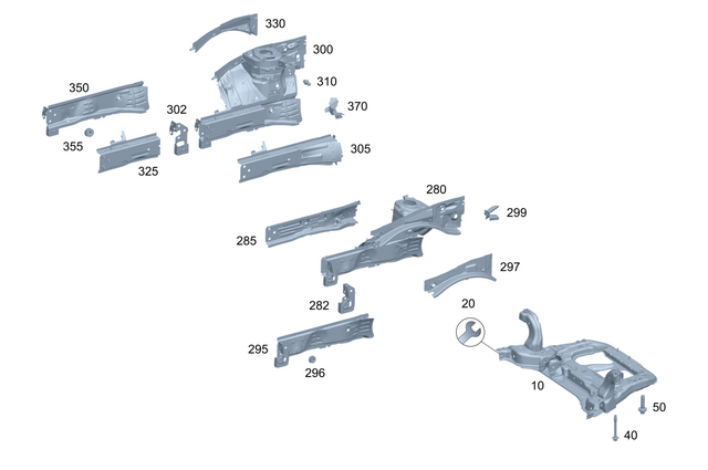1776207101 - Cowl, Front Panel: Integral Carrier for Mercedes-Benz Image image