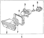63121468163 - Electrical: Fog Lamp Assembly for BMW Image