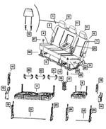 68050651AA - Interior Trim: Seat Back Foam for Dodge: Ram 1500, Ram 2500, Ram 3500 | Ram: 1500, 2500, 3500 Image