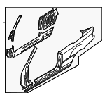 41357022592 - Body: Uniside Assembly for BMW: 323Ci, 325Ci, 330Ci Image