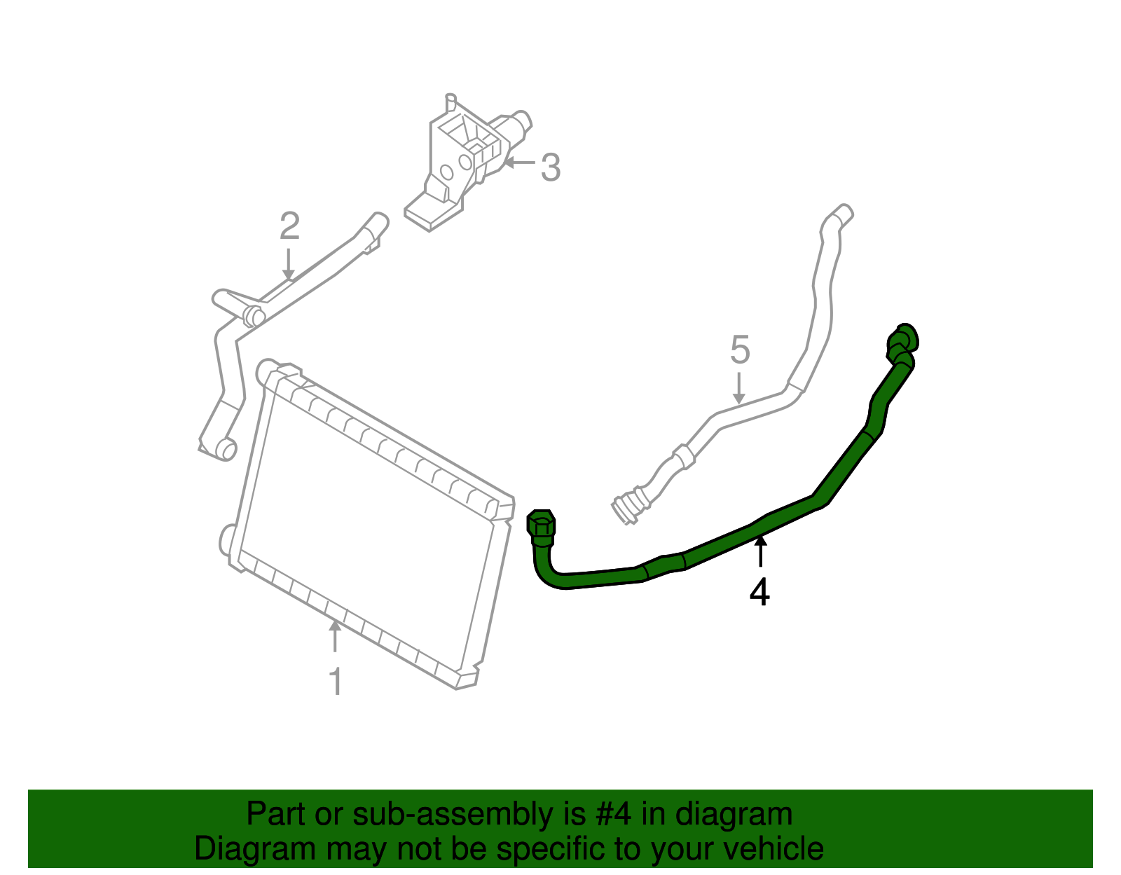 64216983858 - 2007-2015 BMW HVAC Heater Hose (64-21-6-983