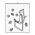 MR655190 - Body: Mud Guard for Mitsubishi Image