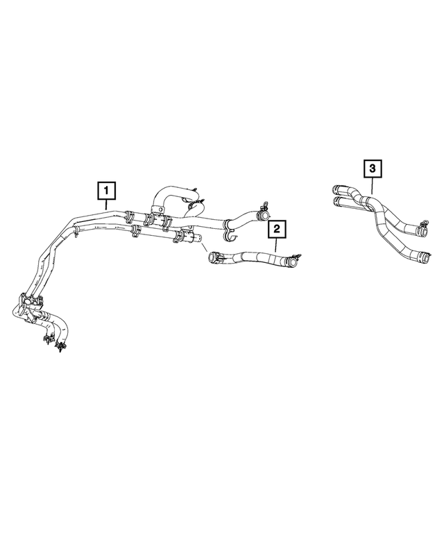 5058527AE - Air Conditioners and Heaters: Heater Supply And Return Hose for Mopar Image