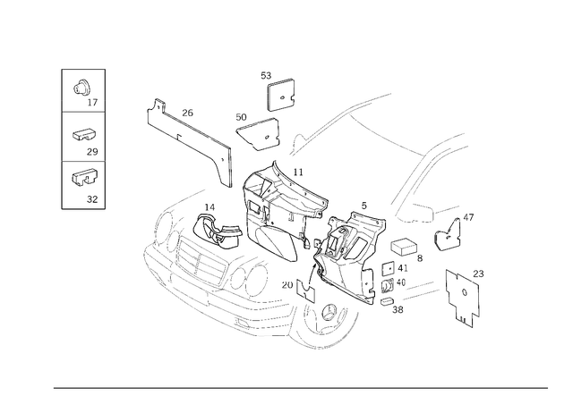 2106822228 - Panelling: Damping for Mercedes-Benz Image image