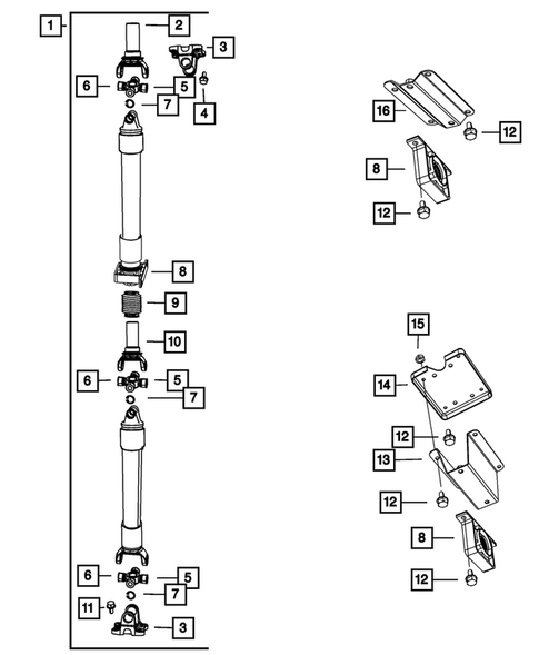 Drive Shaft for 2008 Dodge Ram 3500 #1