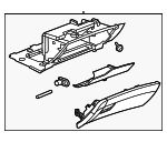 13305390 - : Glove Box Assembly for Saab: 9-5 Image