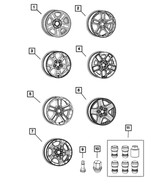 68581722AA - : Aluminum Wheel for Jeep: Gladiator Image