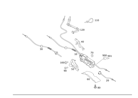 Parking Brake for 1995 Mercedes-Benz S350 #0