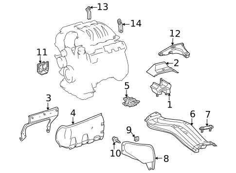 Engine & Trans Mounting for 2002 Mercedes-Benz ML55 AMG #0