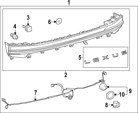 Backup Lamps for 2024 Lexus RZ300e #0