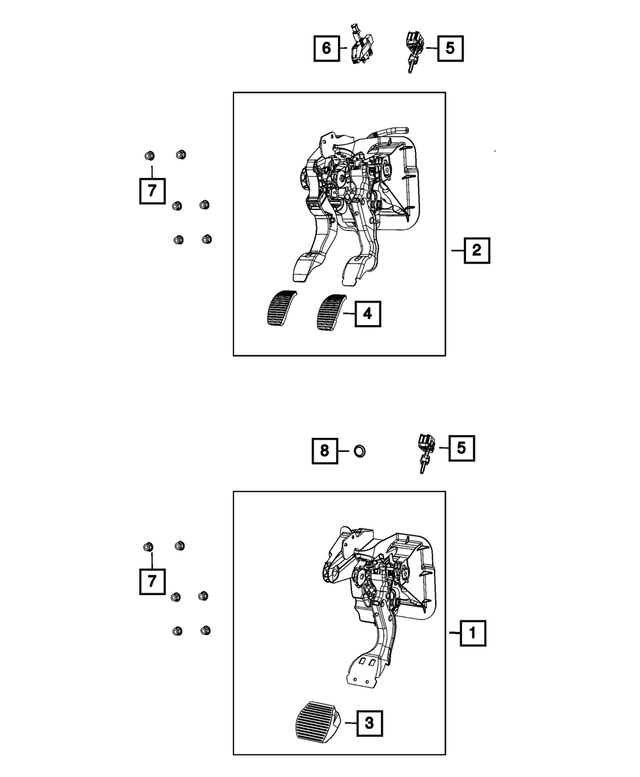 « 4581693AG – Brakes : Frein Pedale pour Mopar Image »