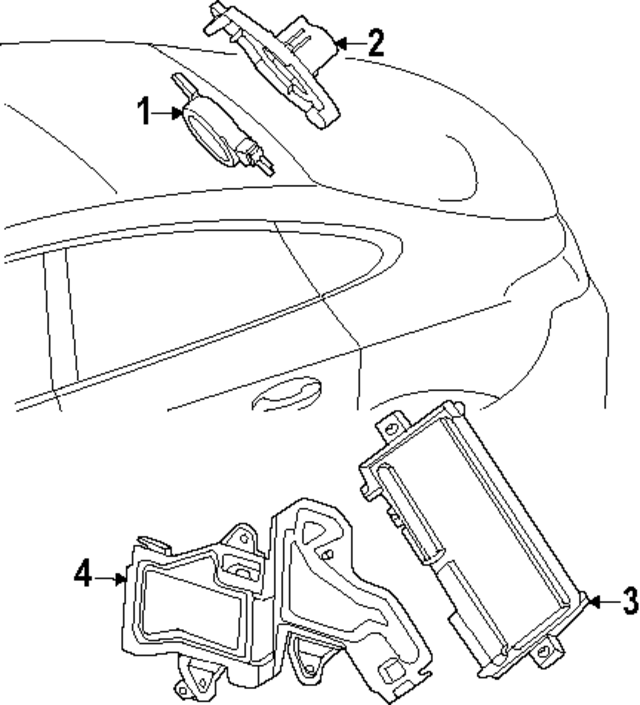 9004251 - Electrical: Parking Aid Control Module for Mercedes-Benz Image