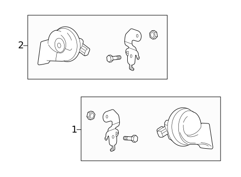 Horn for 2014 Chevrolet Camaro #0