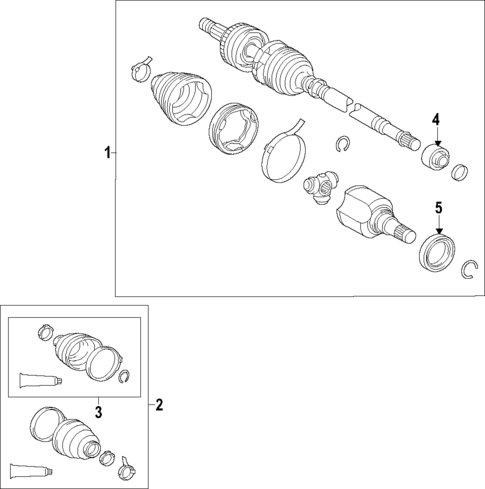 Axle Shafts & Joints for 2016 Toyota Prius C #0