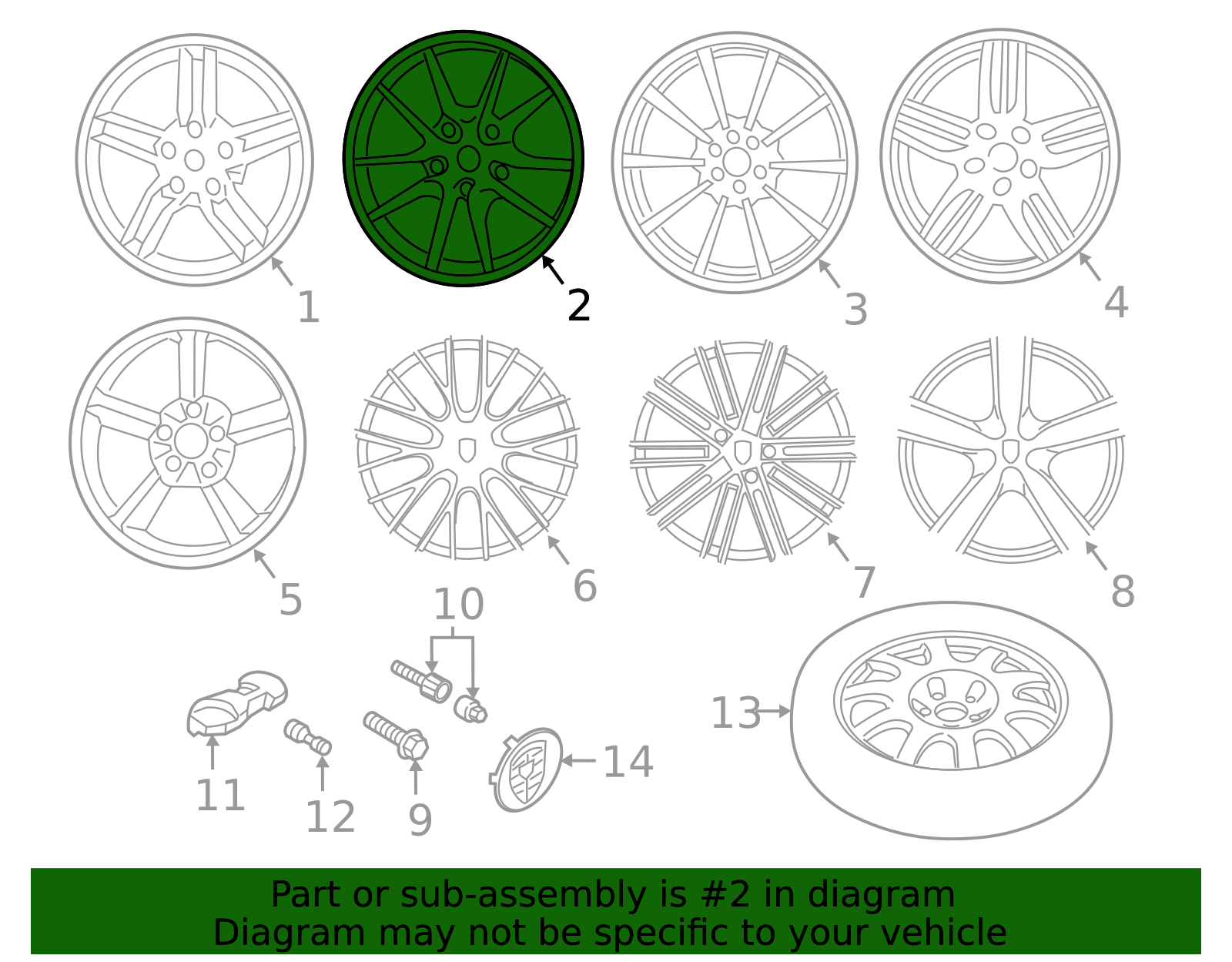 2012-2016 Porsche 911 Wheel 991-362-161-04-OB5 | OEM Parts Online