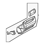 20968000987F53 - Body: Glove Box Door for Mercedes-Benz Image